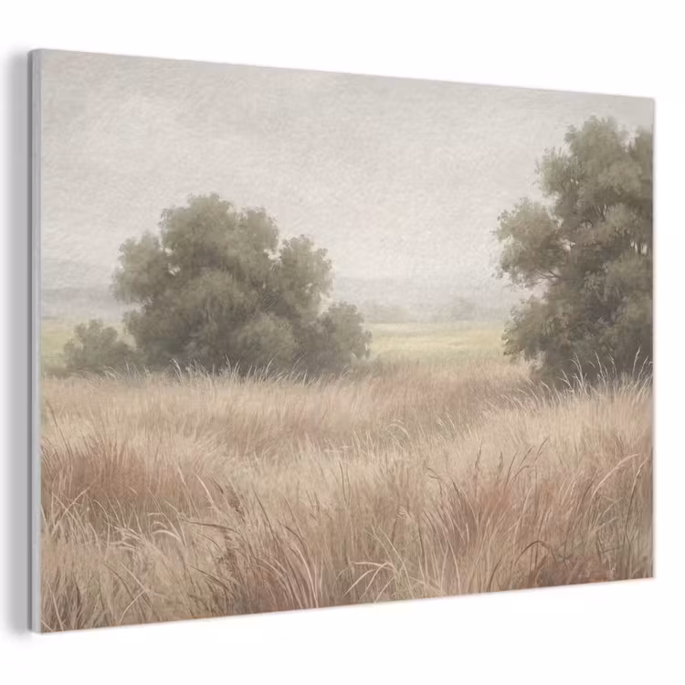 Akoestisch schilderij - Landschap - Minimalistisch - Beige — 1