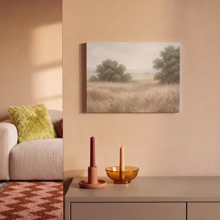 Akoestisch schilderij - Landschap - Minimalistisch - Beige — 2