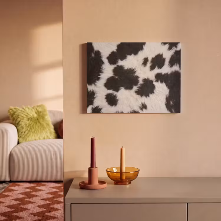 Akoestisch schilderij - Bont - Textuur - Zwart - Wit — 2