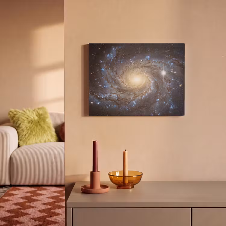 Akoestisch schilderij - Kosmos - Sterrenstelsel - Donker — 2