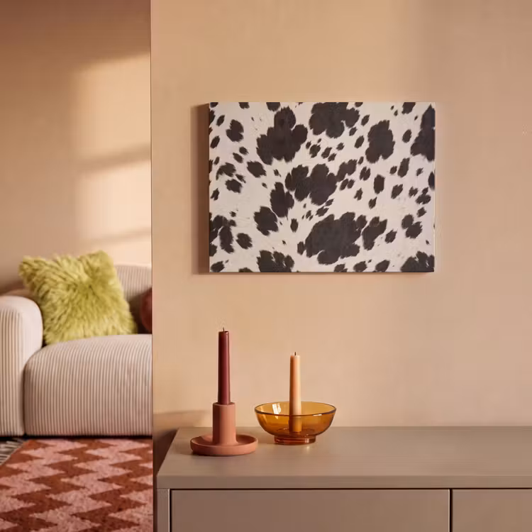 Akoestisch schilderij - Patroon - Vacht - Zwart - Wit — 2