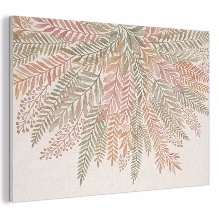 Akoestisch schilderij - Botanisch - Aquarel - Kleurrijk — 1