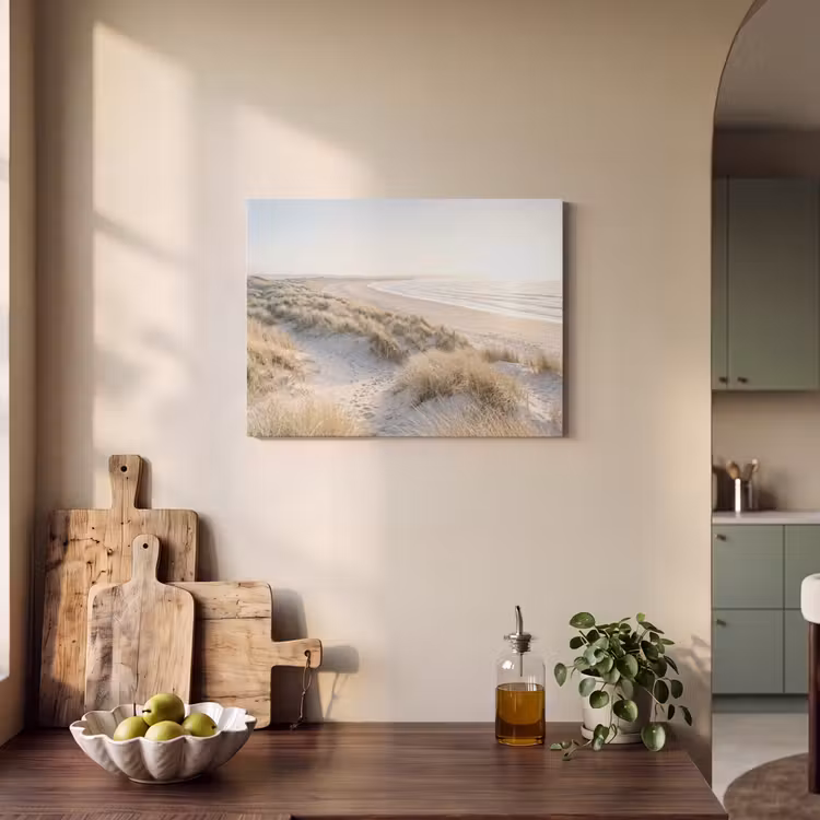 Akoestisch schilderij - Duinen - Strand - Beige — 3