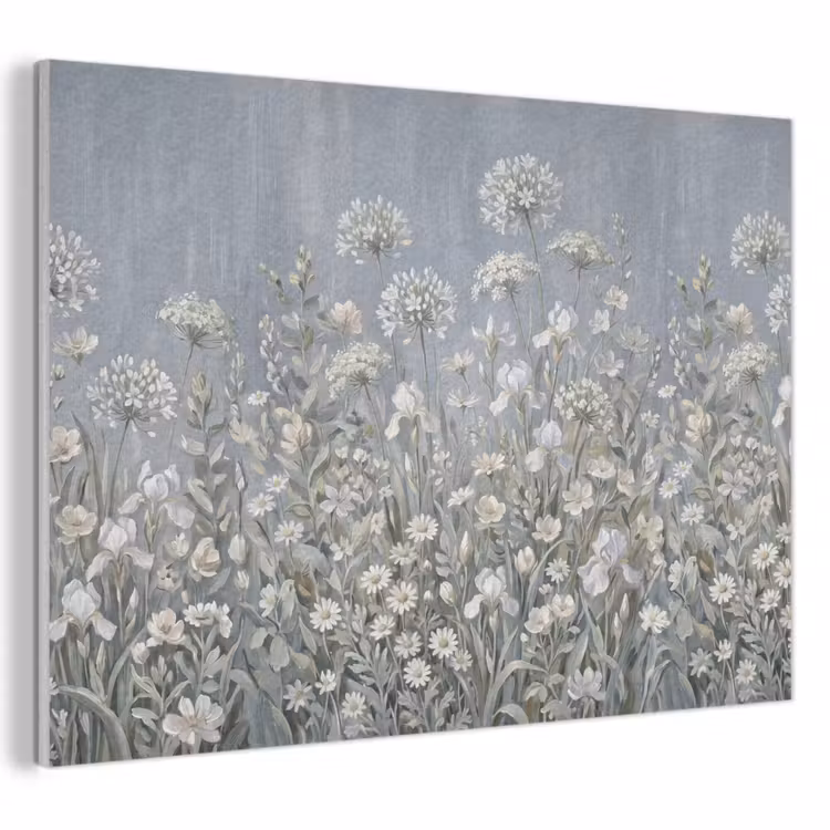 Akoestisch schilderij - Bloemen - Botanisch - Blauw — 1