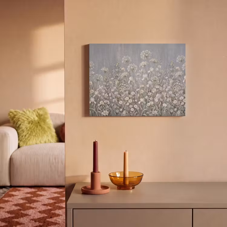 Akoestisch schilderij - Bloemen - Botanisch - Blauw — 2