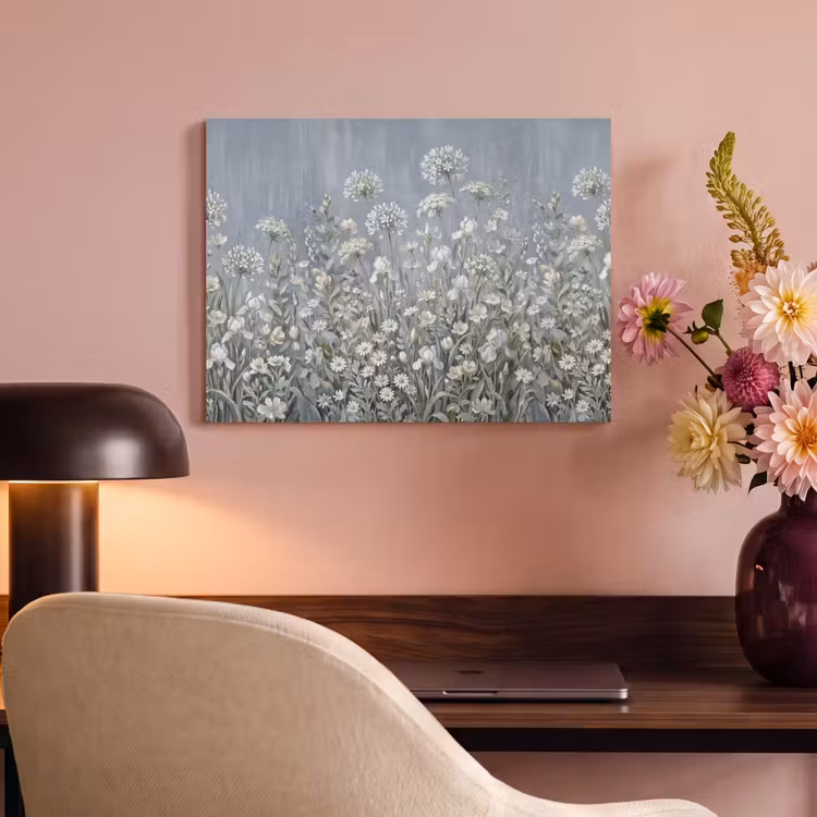 Akoestisch schilderij - Bloemen - Botanisch - Blauw — 4