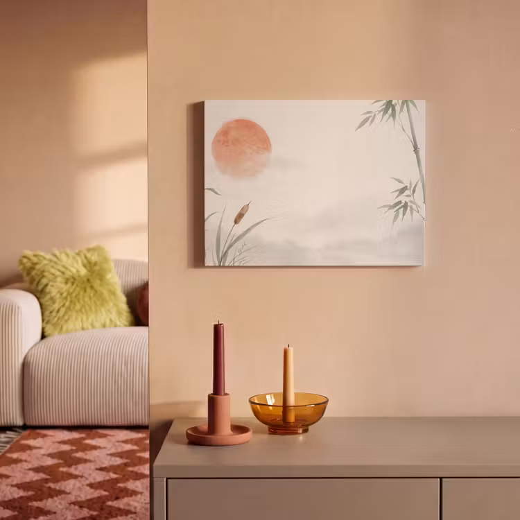 Akoestisch schilderij - Minimalistisch - Bamboe - Groen — 2