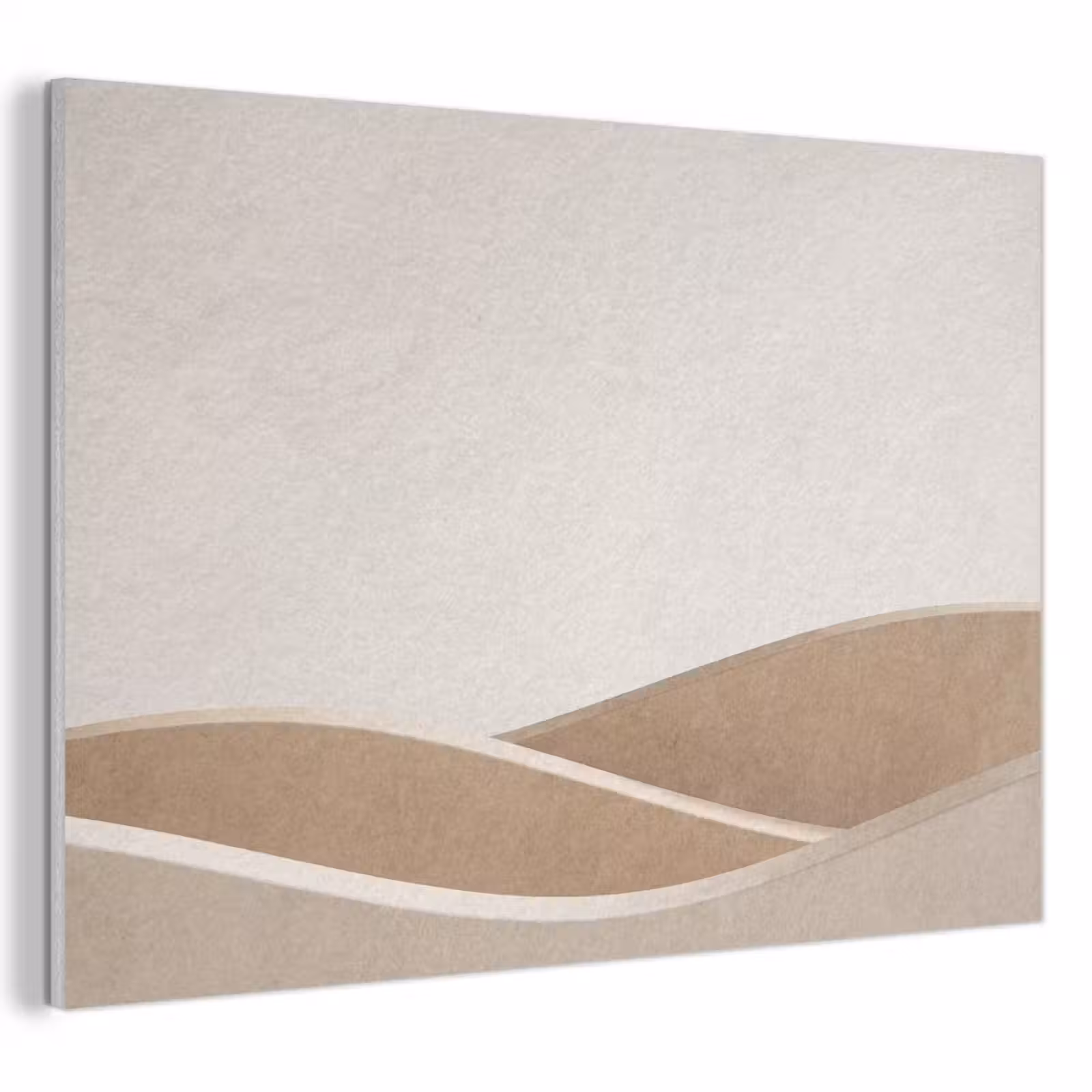 Akoestisch schilderij - Abstract - Golven - Modern - Beige — 1