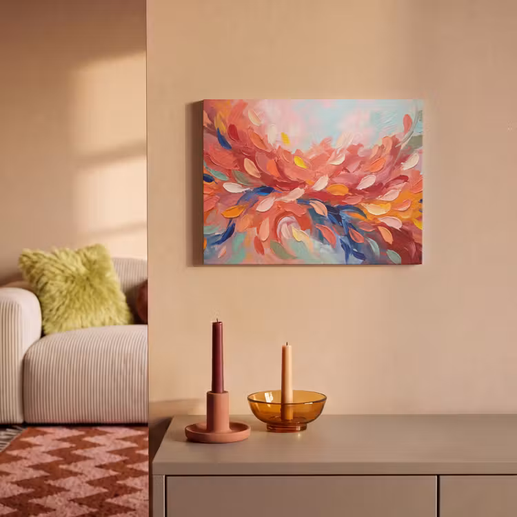 Akoestisch schilderij - Bloemen - Abstract - Kunst - Modern — 2