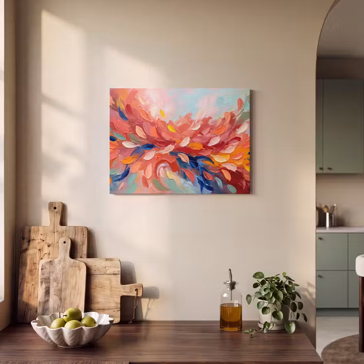 Akoestisch schilderij - Bloemen - Abstract - Kunst - Modern — 3