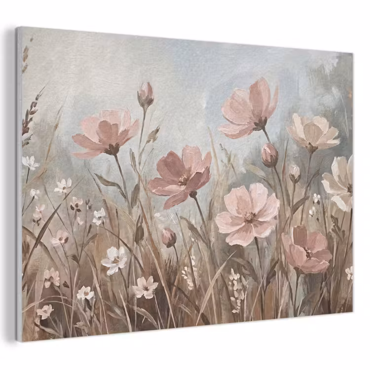 Akoestisch schilderij - Bloemen - Botanisch - Schilderij - Pastel - Rustiek — 1