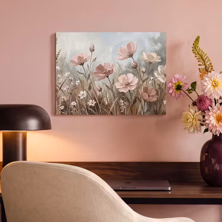Akoestisch schilderij - Bloemen - Botanisch - Schilderij - Pastel - Rustiek — 4