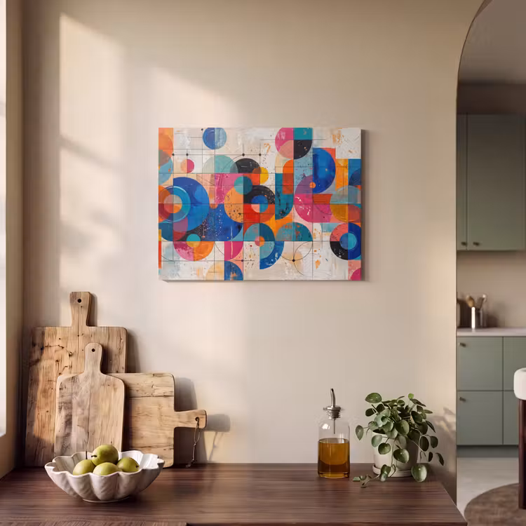 Akoestisch schilderij - Kunst - Geometrisch - Abstract - Kleurrijk — 3