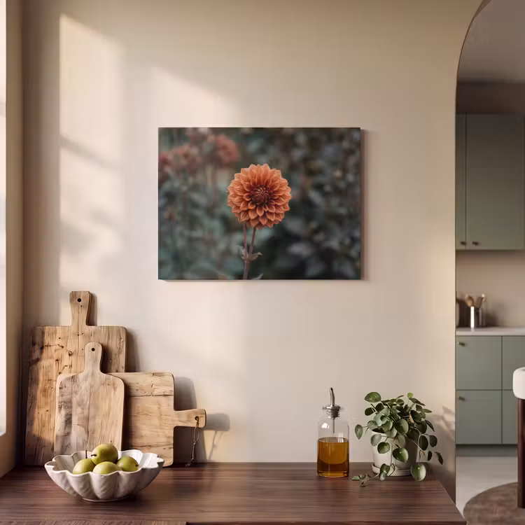 Akoestisch schilderij - Dahlia - Bloem - Natuur - Sfeervol — 3