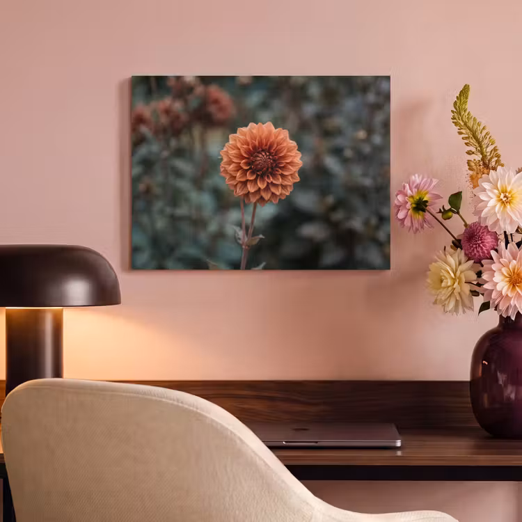 Akoestisch schilderij - Dahlia - Bloem - Natuur - Sfeervol — 4