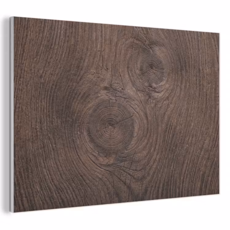 Akoestisch schilderij - Houtnerf - Textuur - Patroon - Bruin - Rustiek — 1