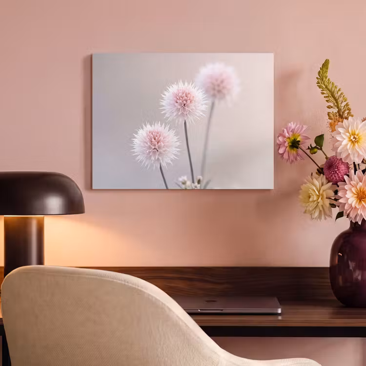 Akoestisch schilderij - Bloemen - Bollen - Roze — 4