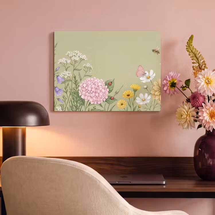 Akoestisch schilderij - Botanisch - Bloemen - Kleurrijk — 4
