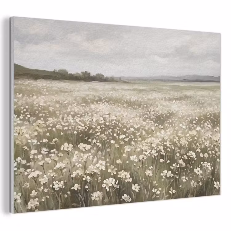 Akoestisch schilderij - Illustratie - Landschap - Wit — 1