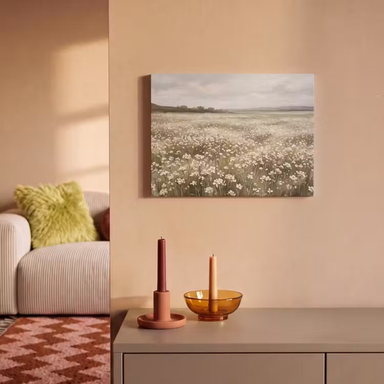 Akoestisch schilderij - Illustratie - Landschap - Wit — 2