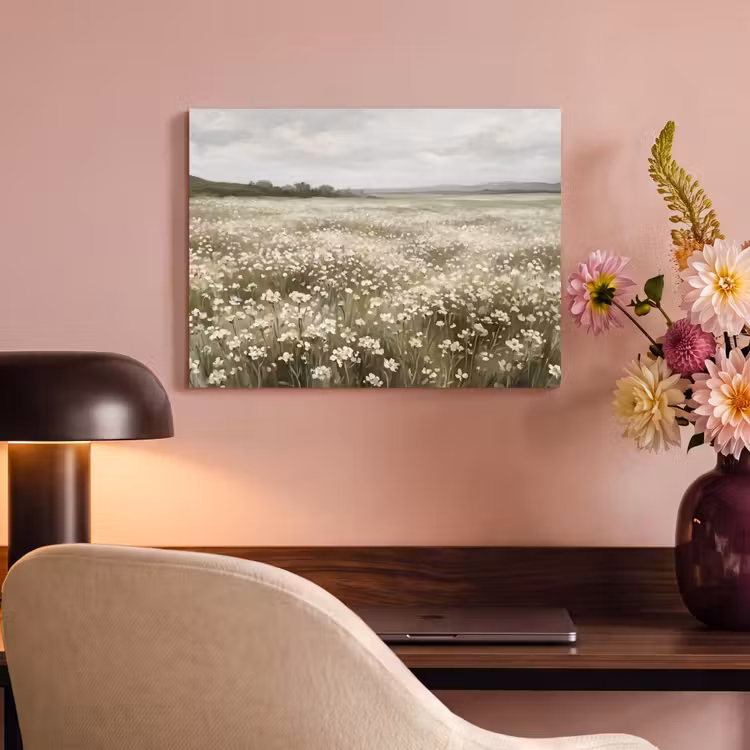 Akoestisch schilderij - Illustratie - Landschap - Wit — 4