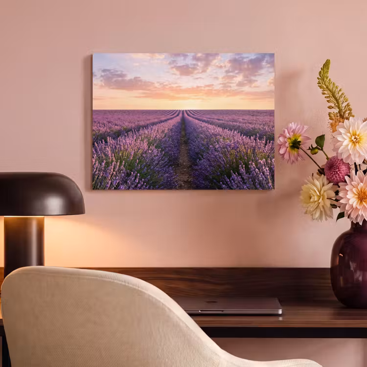Akoestisch schilderij - Landschap - Lavendelveld - Paars — 4