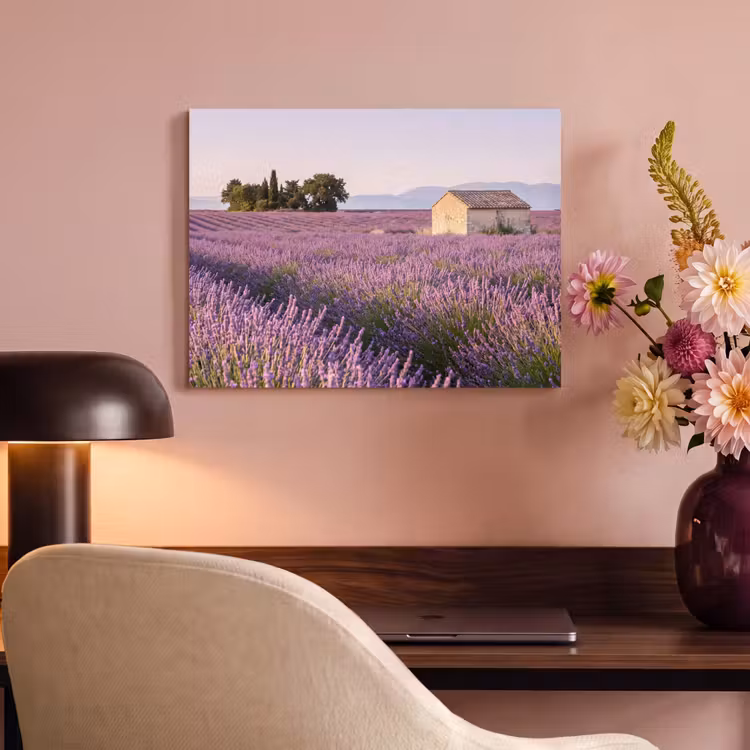 Akoestisch schilderij - Lavendel - Landschap - Sereen - Paars — 4