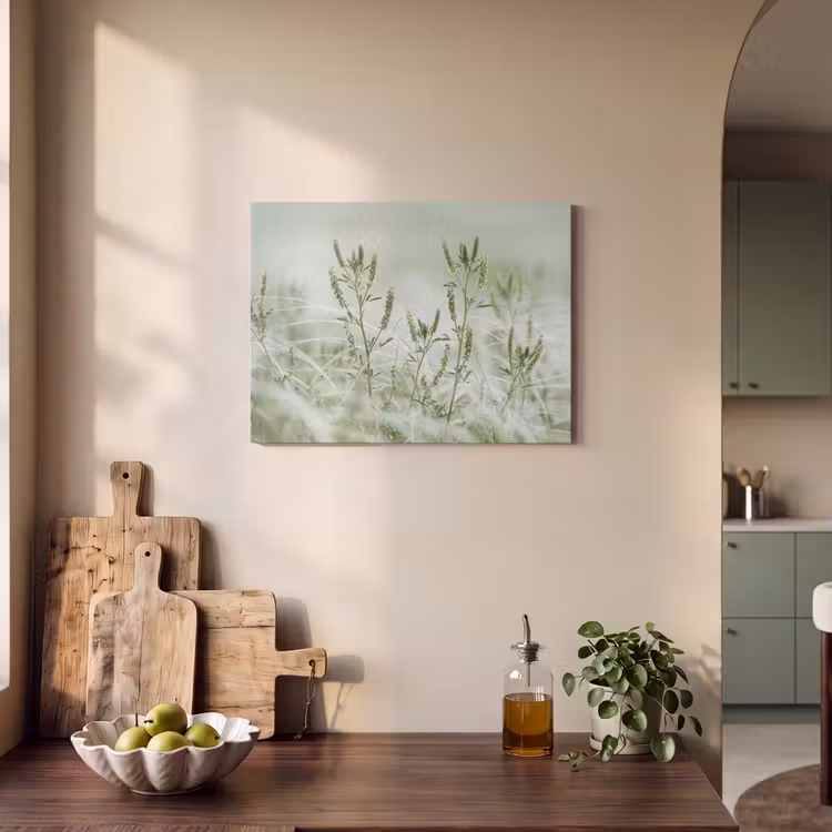 Akoestisch schilderij - Grassen - Minimalistisch - Groen — 3