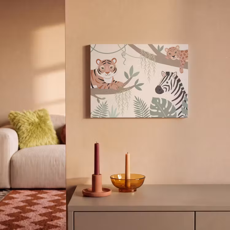 Akoestisch schilderij - Jungle - Rustiek - Pastel — 2