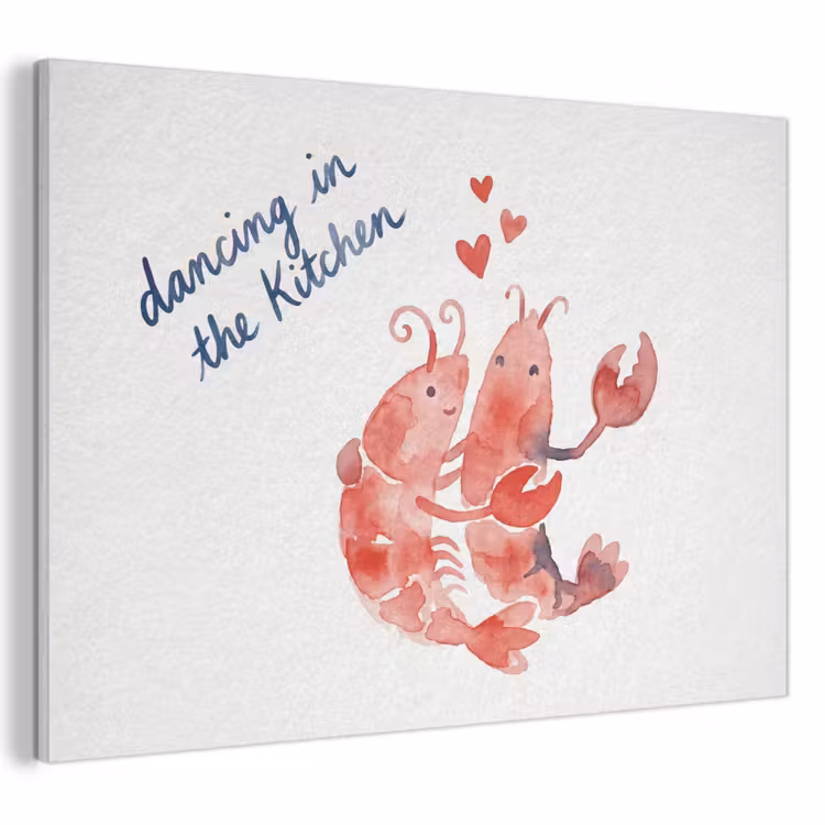 Akoestisch schilderij - Dier - Dans - Liefde - Waterverf - Rood — 1