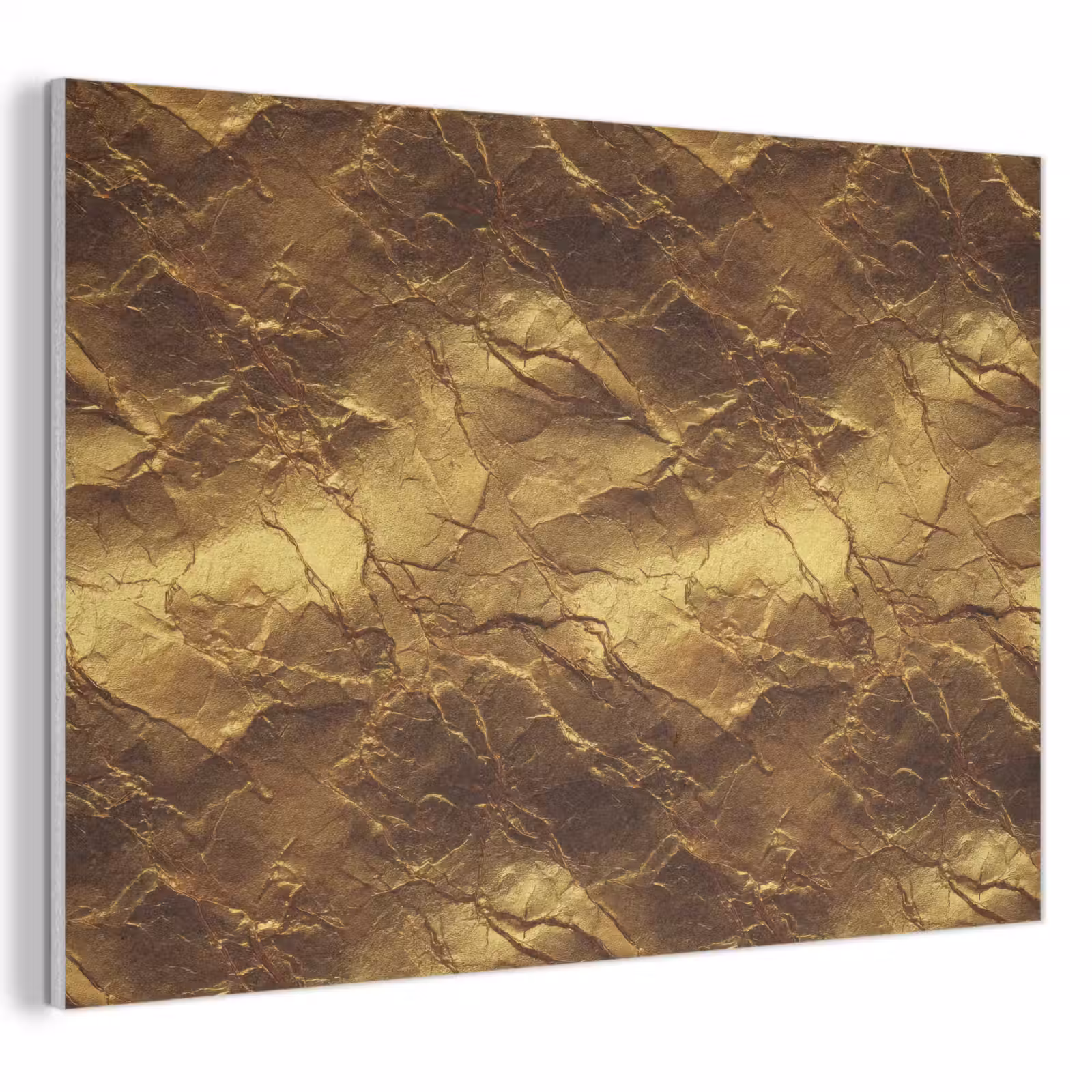 Akoestisch schilderij - Bladgoud - Textuur - Goud — 1