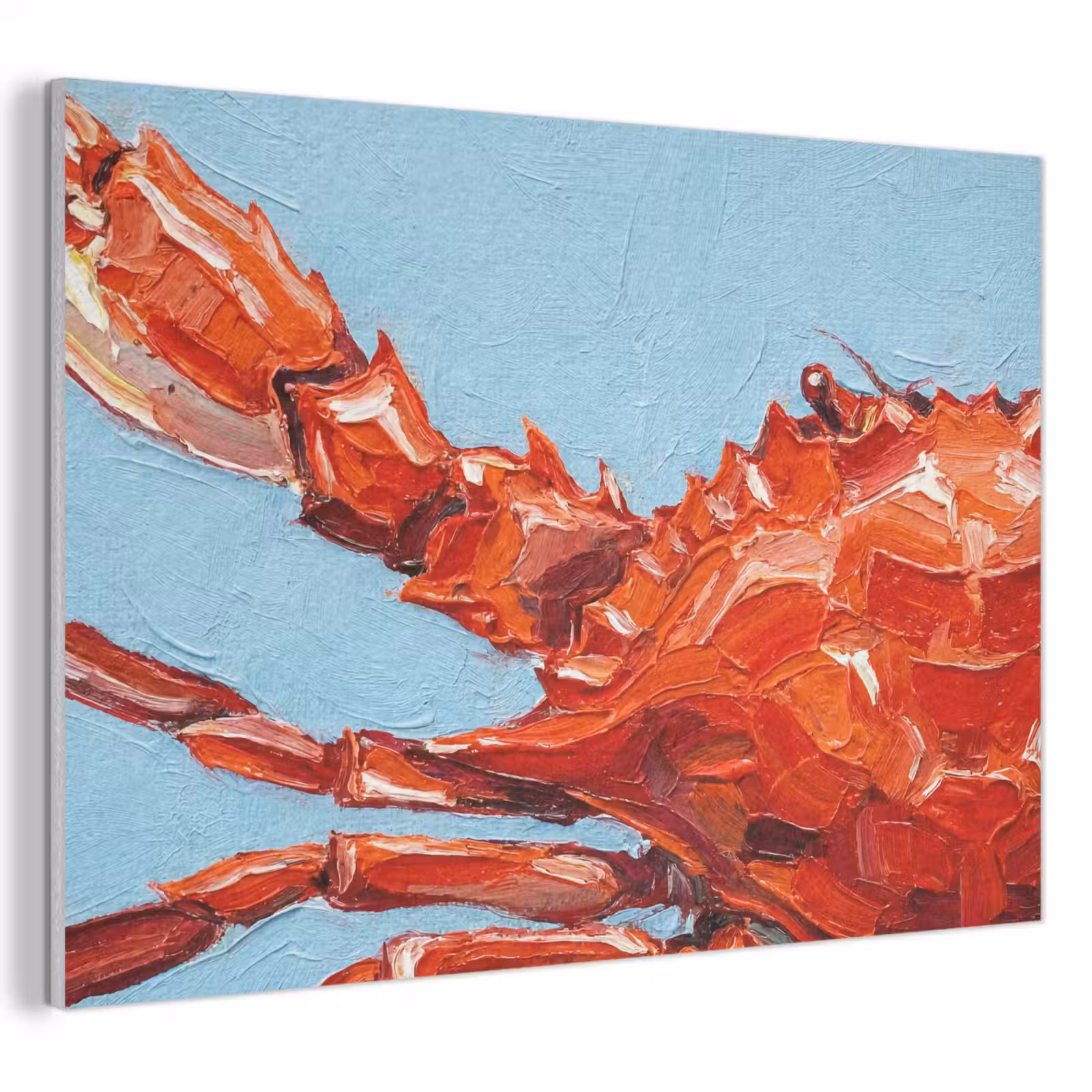 Akoestisch schilderij - Krab - Zee - Dieren - Abstract - Rood — 1