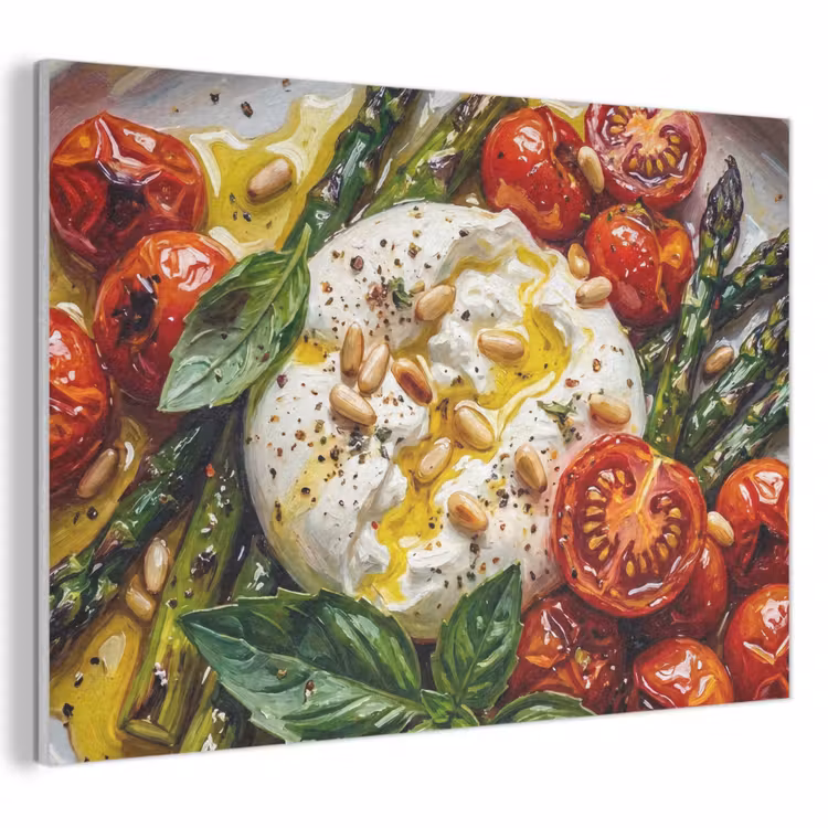 Akoestisch schilderij - Eten - Groenten - Kaas - Modern - Vers — 1