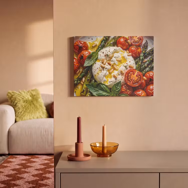 Akoestisch schilderij - Eten - Groenten - Kaas - Modern - Vers — 2