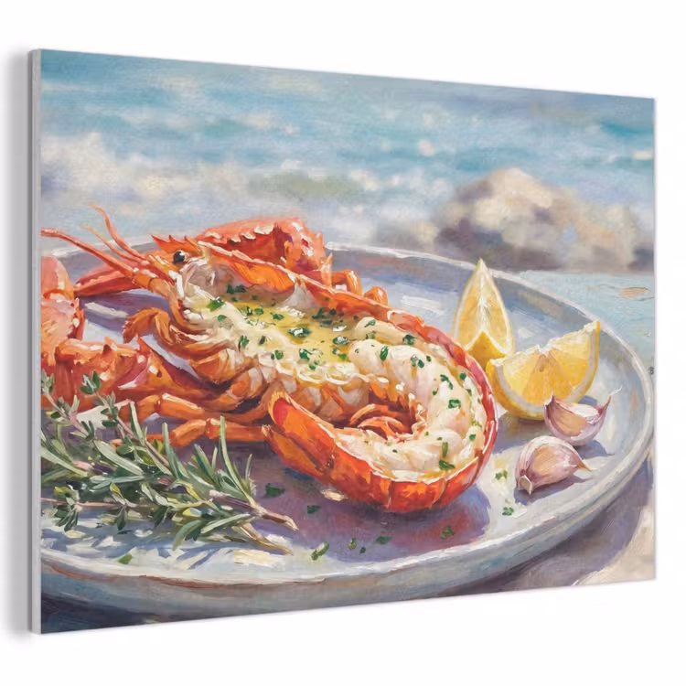 Akoestisch schilderij - Eten - Zee - Kust - Modern - Blauw — 1
