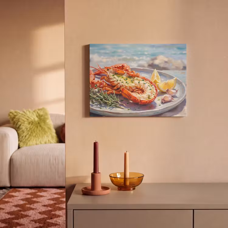 Akoestisch schilderij - Eten - Zee - Kust - Modern - Blauw — 2