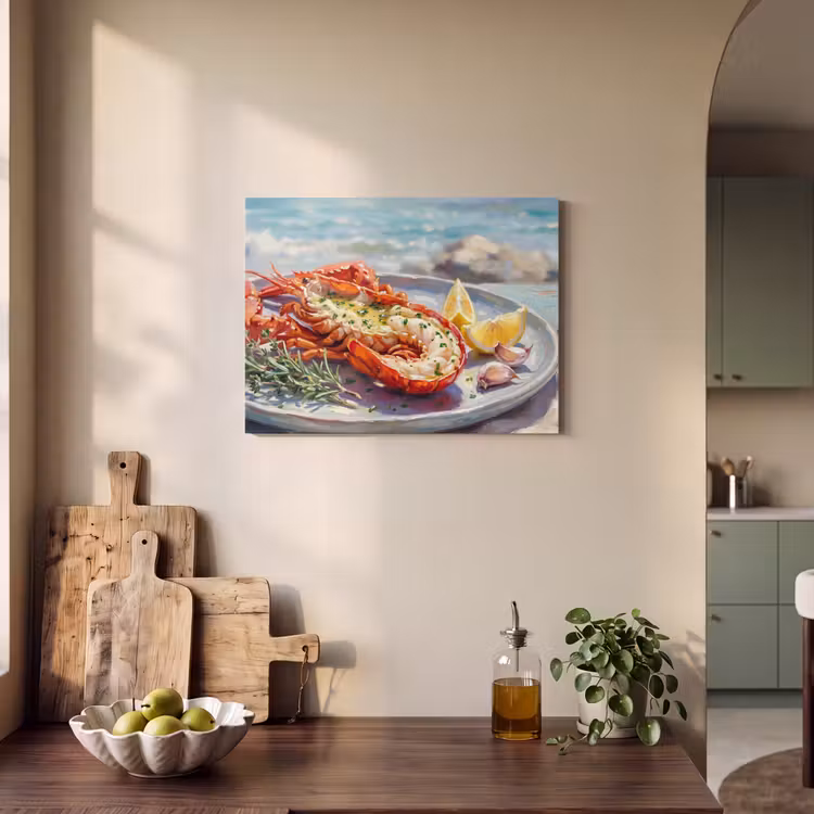 Akoestisch schilderij - Eten - Zee - Kust - Modern - Blauw — 3