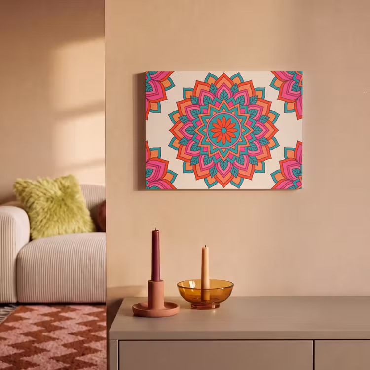 Akoestisch schilderij - Mandala - Patroon - Abstract - Kleurrijk - Modern — 2