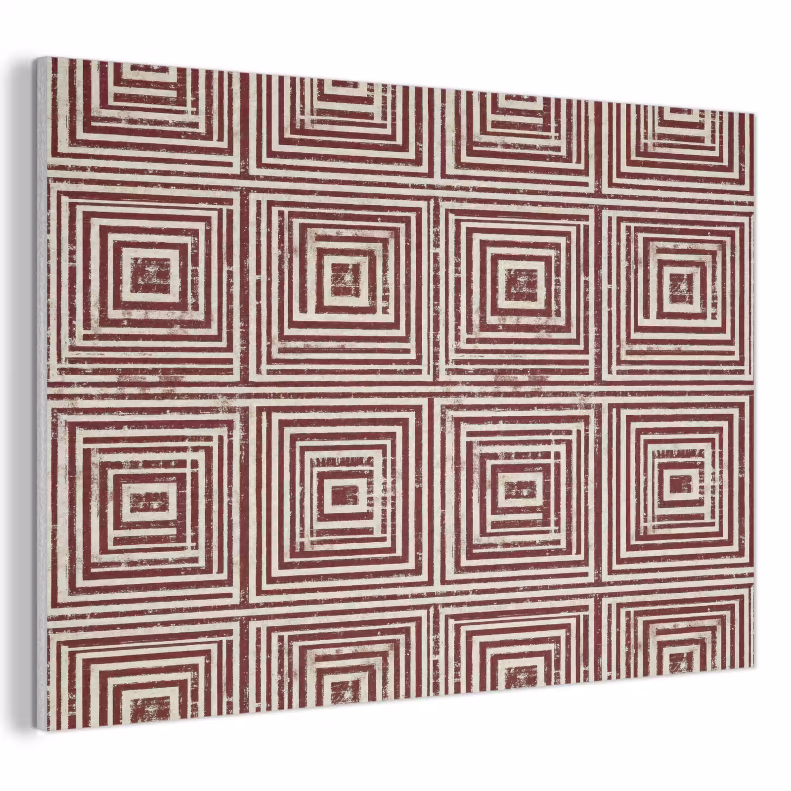 Akoestisch schilderij - Geometrisch - Patroon - Rood — 1