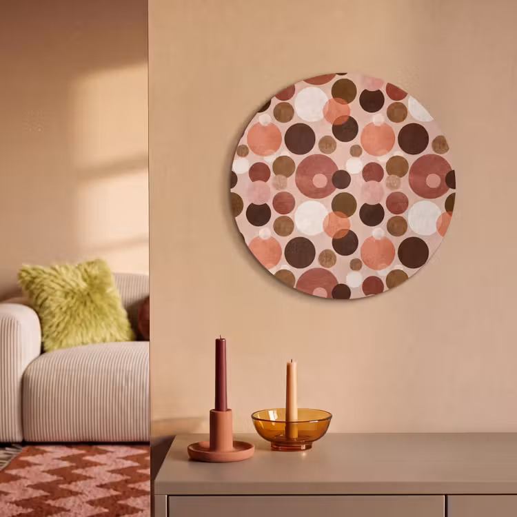 Akoestisch schilderij rond - Cirkels - Modern - Kleurrijk — 3