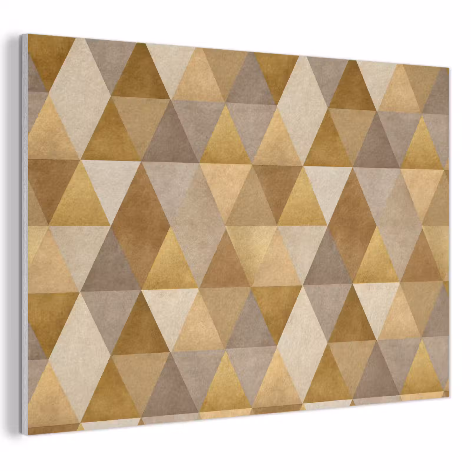 Akoestisch schilderij - Geometrisch - Driehoek - Goud — 1