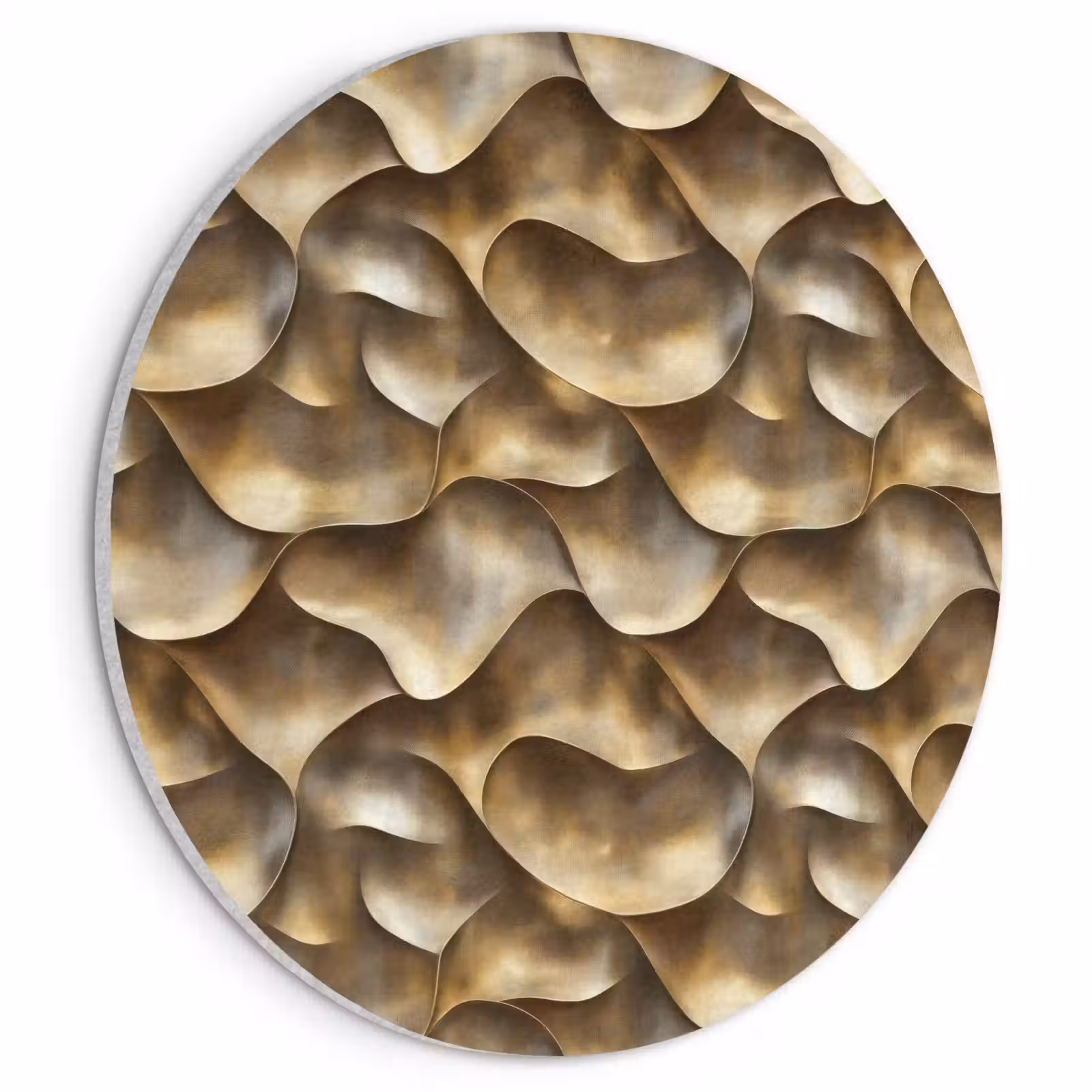 Akoestisch schilderij rond - Abstract - Antiek - Goud — 1