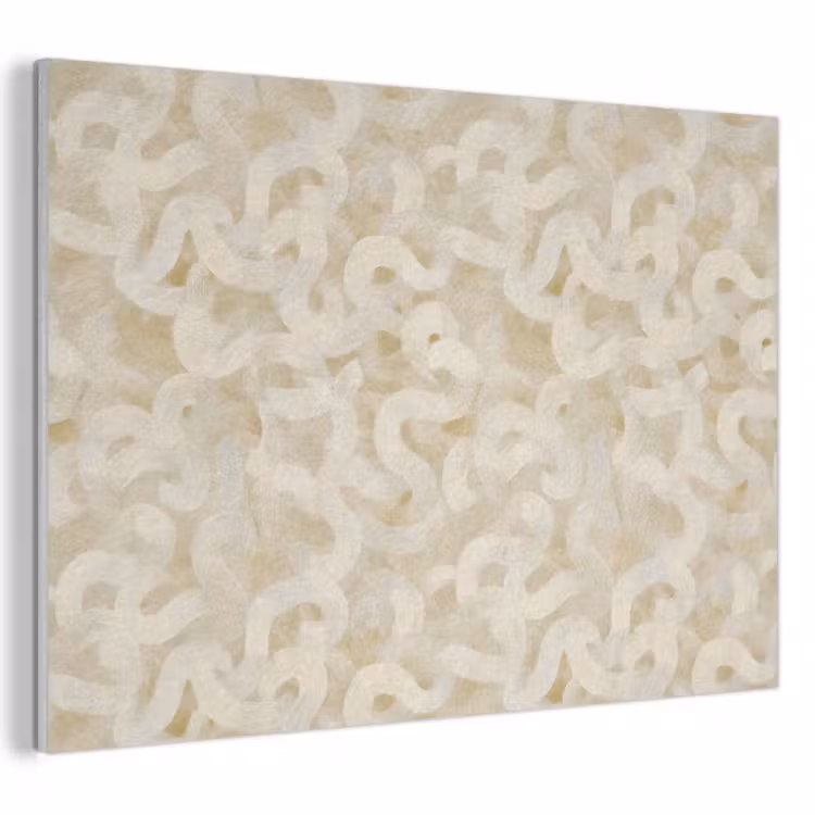 Akoestisch schilderij - Abstract - Lijnen - Beige — 1