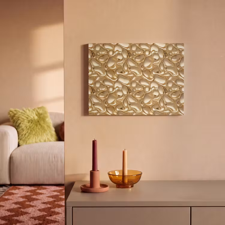 Akoestisch schilderij - Abstract - Modern - Goud — 2