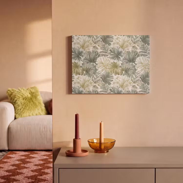 Akoestisch schilderij - Bladeren - Botanisch - Groen — 2
