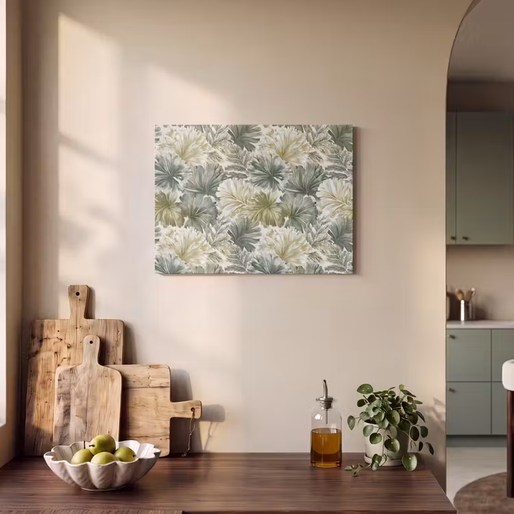 Akoestisch schilderij - Bladeren - Botanisch - Groen — 3