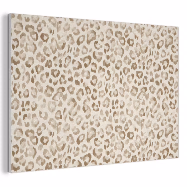 Akoestisch schilderij - Luipaard - Klassiek - Beige — 1