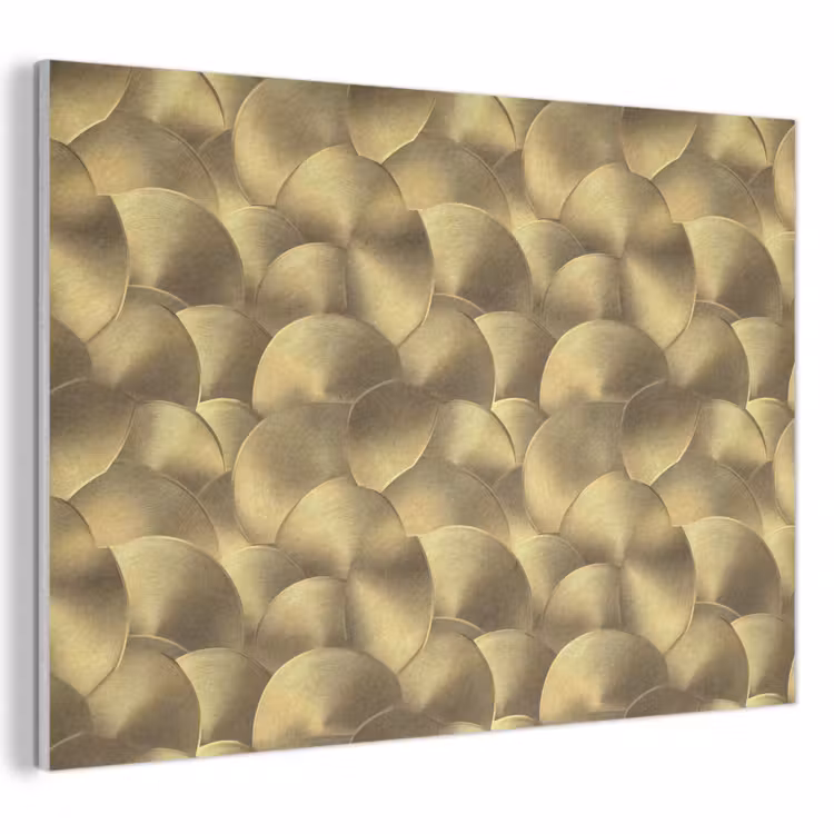 Akoestisch schilderij - Modern - Cirkel - Goud — 1