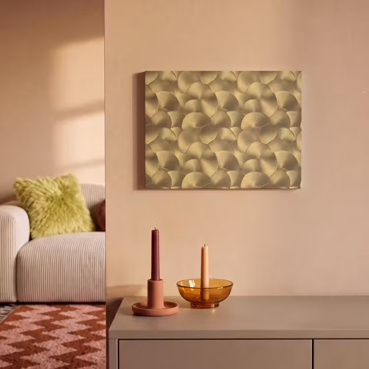 Akoestisch schilderij - Modern - Cirkel - Goud — 2