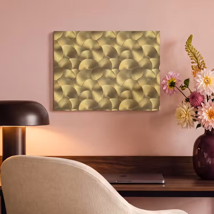 Akoestisch schilderij - Modern - Cirkel - Goud — 4